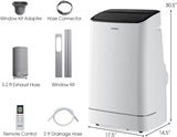 15000 BTU Portable Air Conditioner, with Heat, Auto Swing 4-in-1 AC Unit for Rooms up to 800 Sq.Ft, with Built