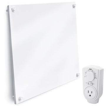 Wall Heater Panel with Thermostat - Electric Wall Mounted Heater for Indoor Use - 400Watt Convection Heater - Perfect