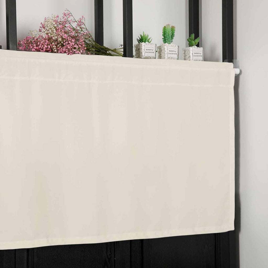 Camel Beige Valances Window Treatment Farmhouse Decor, Pastoral Solid Color Pure Beige Modern Rod Pocket Valance