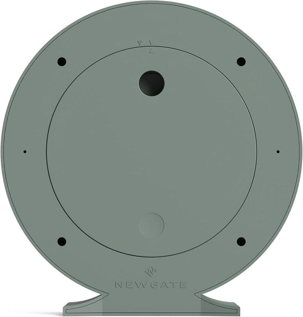 Q Mantel Clock | Modern Classic Round Mantel Clock | Asparagus Green | Contemporary Style for Mantel, Desk