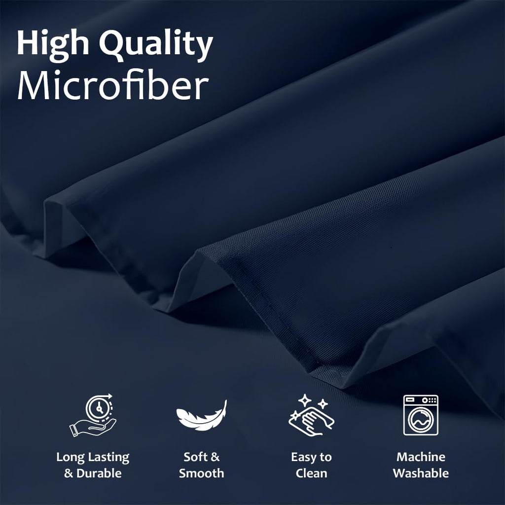 Ruffled Bed Skirt with Split Corners, Gathered Style, 100% Microfiber, 28-Inch Drop, Dust Ruffle Bedskirt with