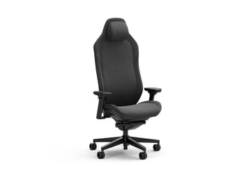 Refine Fabric Dark Gaming Chair - Ergonomic Office Desk Chair Functionality with 4D Adjustable Armrests, High-Back