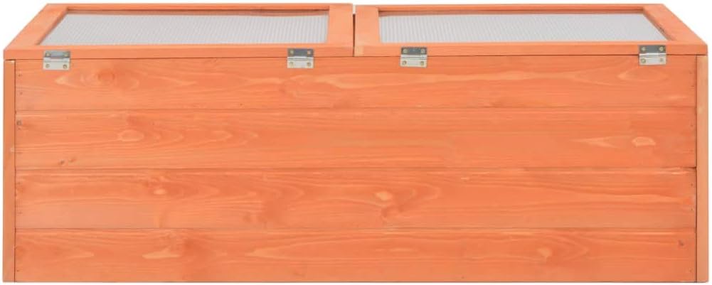 Greenhouse Wood 39.4"x19.7"x13.4",Wood Cold Frame Greenhouse,Garden Portable Mini Greenhouse Cabinet, Raised Flower