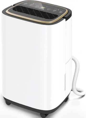 5000 Sq.Ft Dehumidifier for Basement with Drain Hose, 50 Pint Large Best Compressor Dehumidifiers for Home or Garage