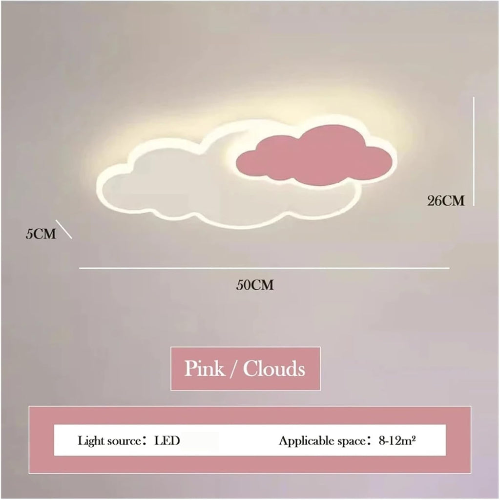 Kids Cloud LED Flush Mount Ceiling Light, Modern Creative Clouds Lamp for Baby Girl Boy Bedroom Nursery Living Room