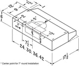 30 Inch Stainless Steel Kitchen Range Hood 2 Speed Convertible Ducted/Ductless