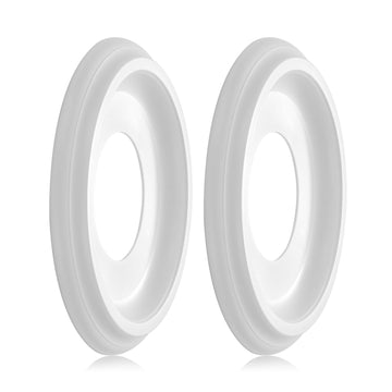 2Packs Molded Nylon Ceiling Medallion for Light Fixtures and Ceiling Fans, 9.8"OD x 4"ID x 0.94"P (Fits Canopies up