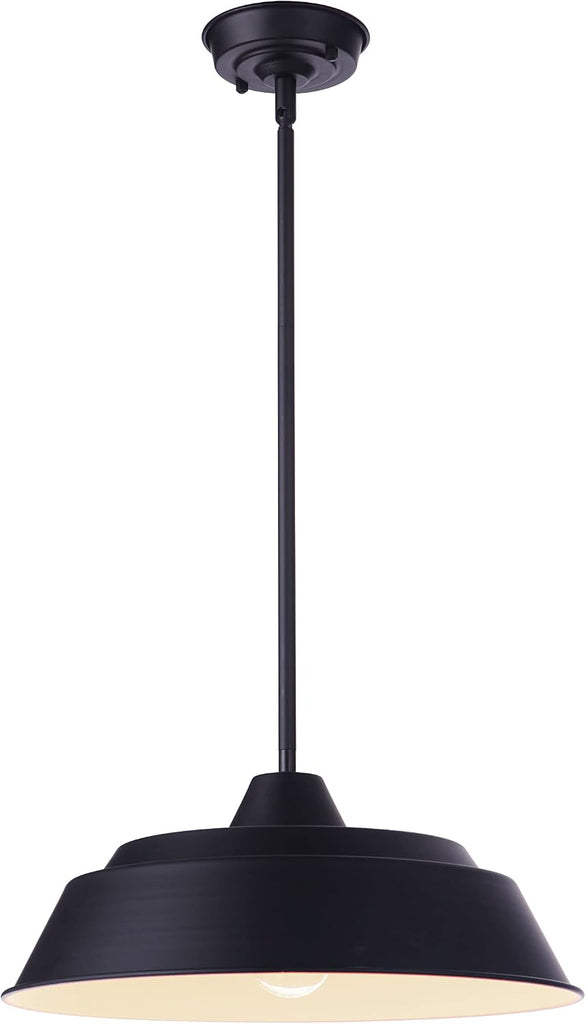 Landmark Outdoor 11” Pendant 1 Light, Midnight, Damp Rated