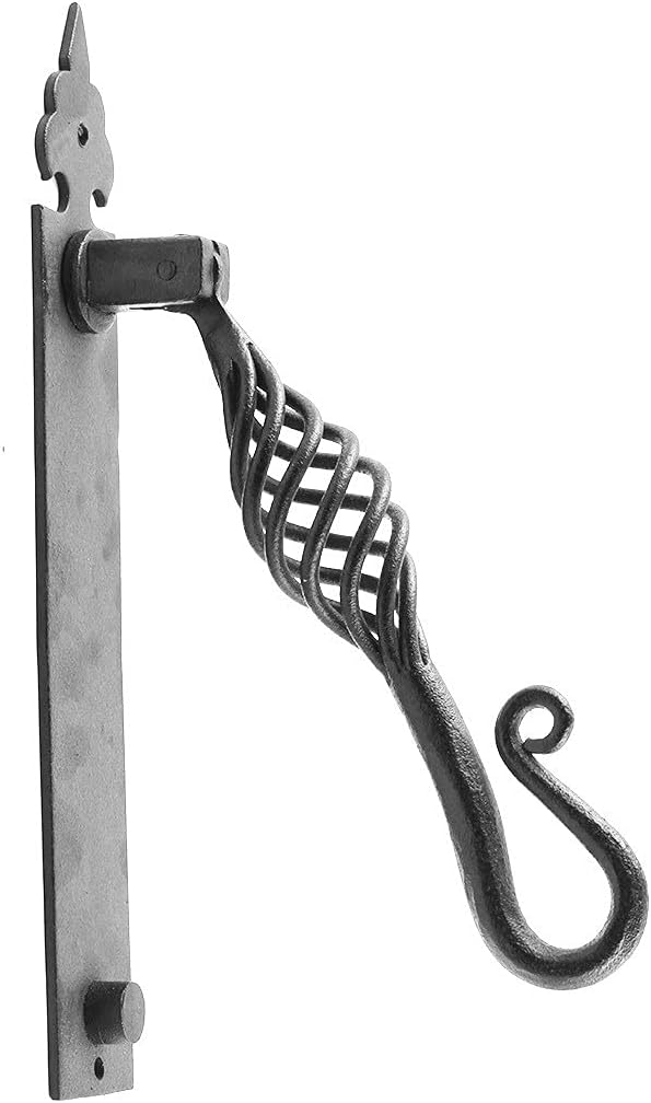 Door Knockers 10 in. Black Cast Iron Birdcage Style Door Knocker with Mounting Hardware
