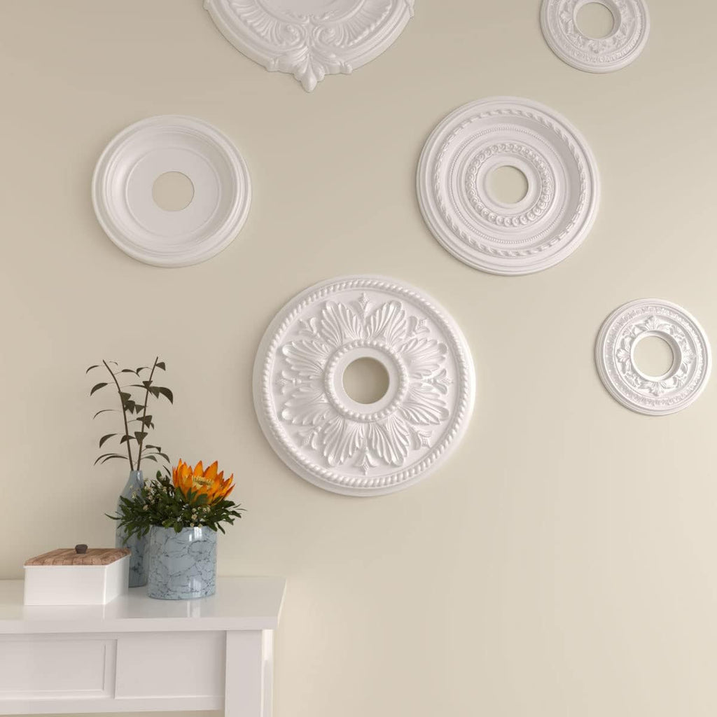 18 1/8-Inch OD x 3 1/2-Inch ID x 2 3/4-Inch Edinburgh Ceiling Medallion