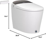 EPLO DP7 Smart Toilet with Bidet Built in,Auto Open/Close,Heated Seat,Automatic Flush Bidet Toilet,Night