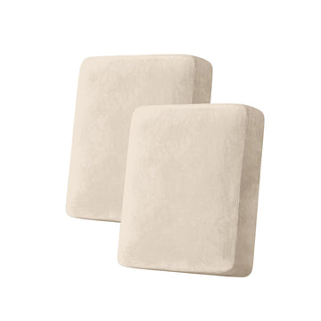 Couch Cover Velvet Chaise Cushion Cover for Sectional Sofas - Elastic L-Shaped Sofa Seat Covers Washable, Slipcover