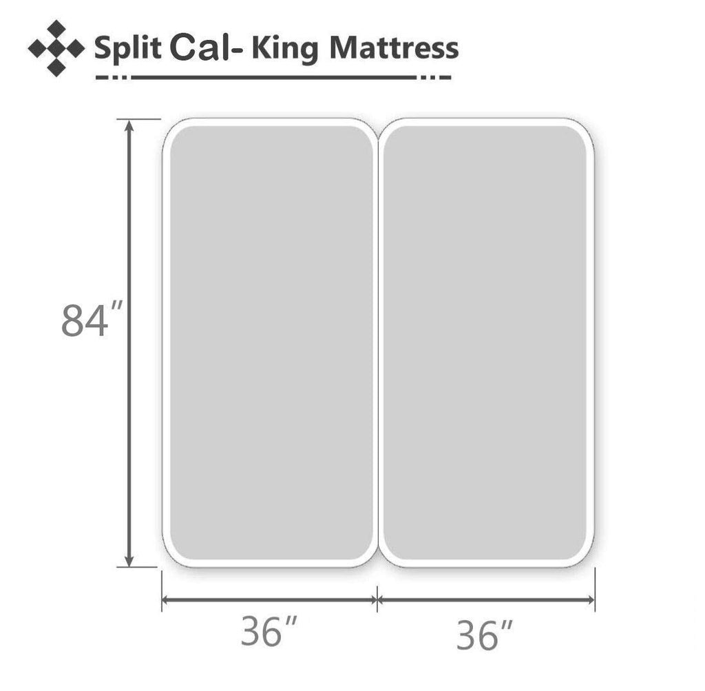 Split Sheet Set (5Pc) Split California King Sheets for Adjustable Beds 100% Egyptian Cotton 800 Thread Count Split