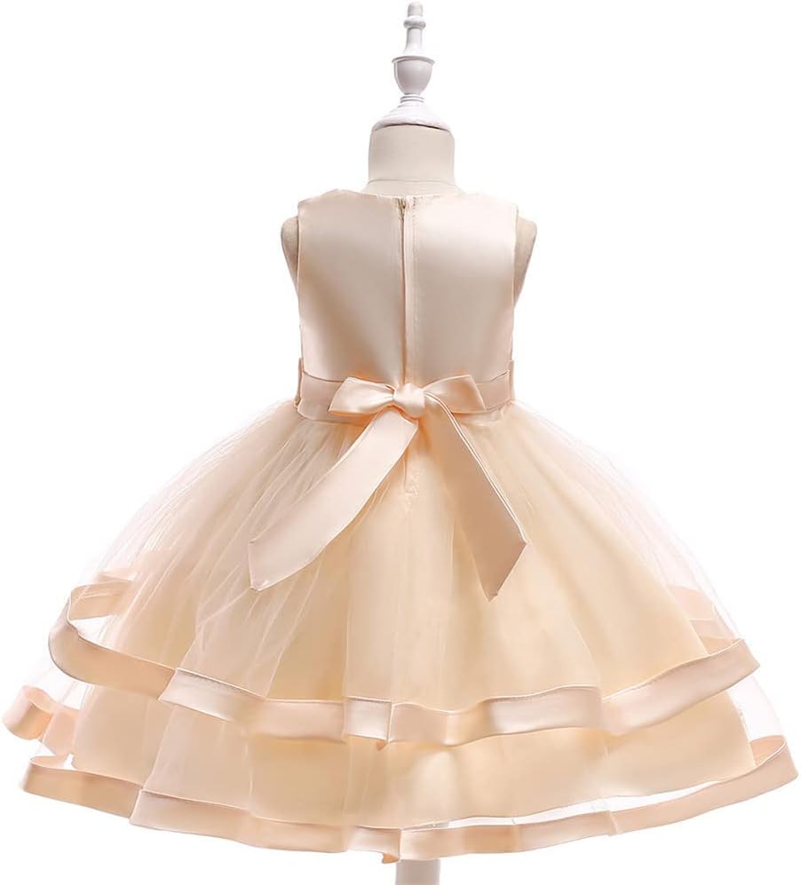 Baby Pageant Dress Toddler Girls Tutu Gown Flower Wedding Dresses