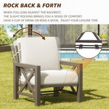 4-Piece Metal Outdoor Patio Furniture Set for Patio, Garden & Porch