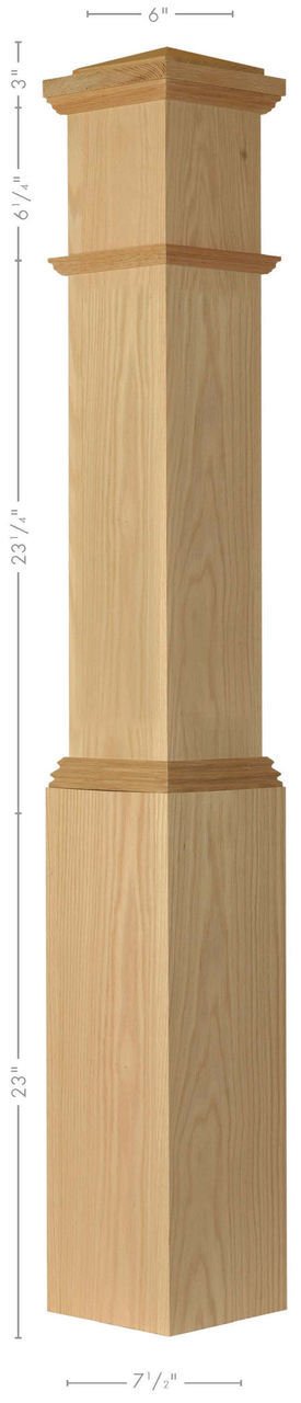 4092 Poplar Box Newel PostF