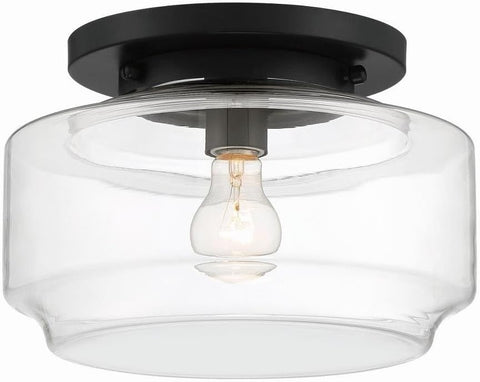 Peri 12" Flushmount Flat Black