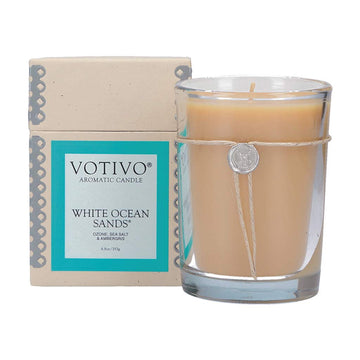 6.8oz Aromatic Candle-White Ocean Sands