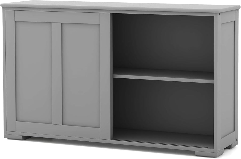 Sideboard Buffet Cabinet with Adjustable Shelves, Modern Storage Cabinet with Sliding Doors, Buffet Table, Farmhouse