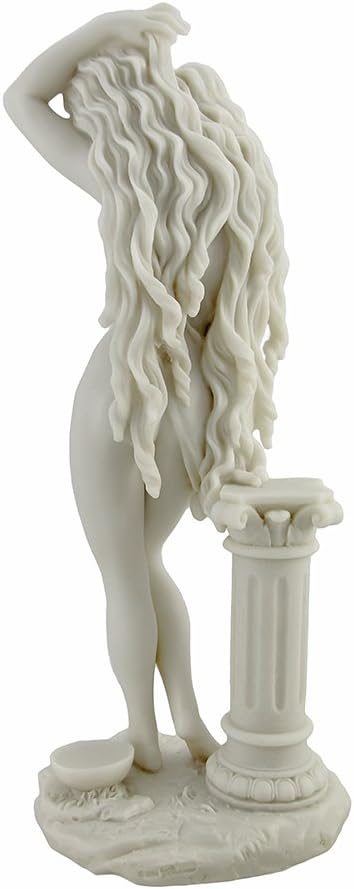 11.25" Aphrodite Statue - Greek Roman Goddess Sculpture in White Marble Finish - Venus Greek Goddess of Love Statuette