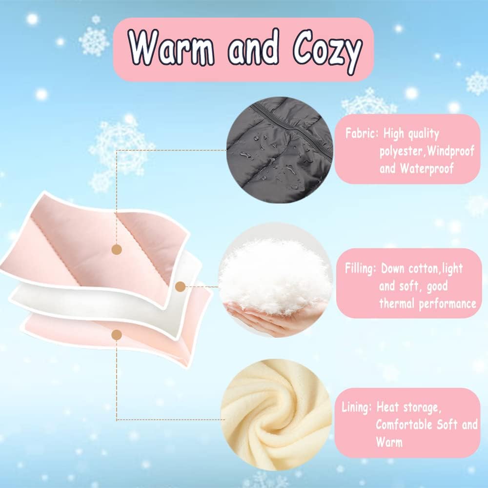 Infant Toddler Snowsuit Cute Baby Bear Suit Winter Coat Warm Hooded Jumpsuit for Boys Girls