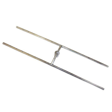 Rectangle Stainless Steel Fire Pit H-Burner, 36x8-Inch, Natural Gas
