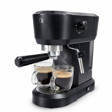 Eco Series Espresso Machine 15 Bar with Milk Frother Steam Wand, Built-In Tamper & Hot Water Dispenser, 1350W