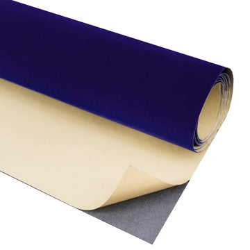 17 Inches x 118 Inches Self-Adhesive Velvet Fabric Flocked Fabric, The Velvet Fabric Roll for Drawer Liner, Jewelry Box
