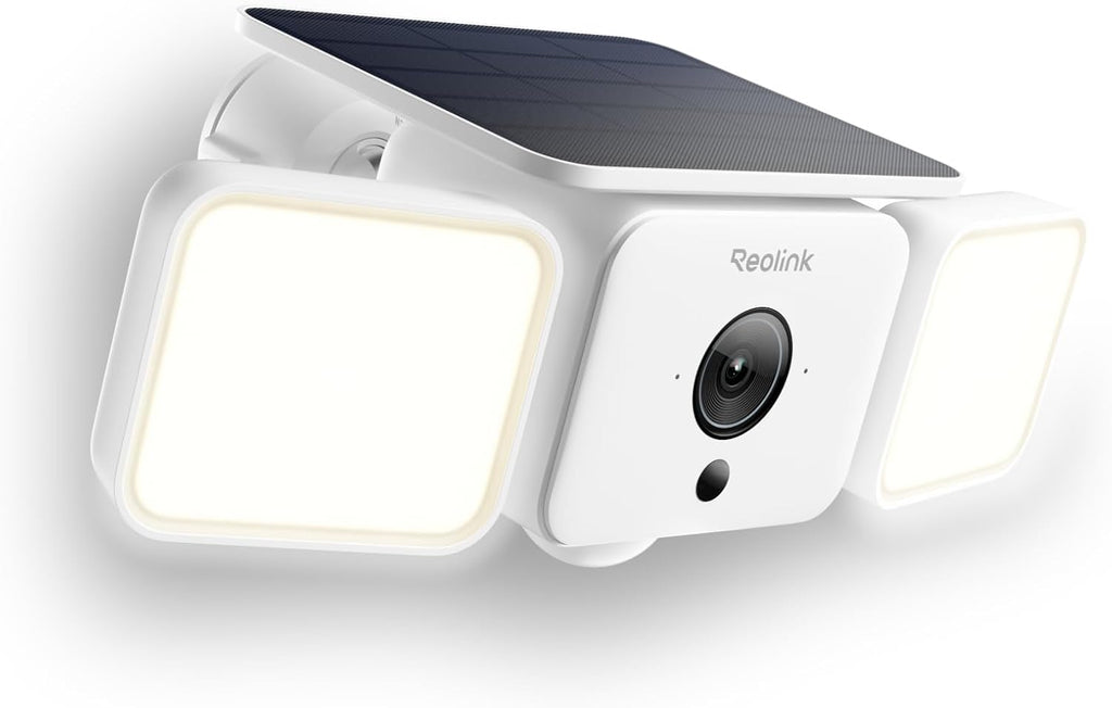 Solar Floodlight Security Cameras Wireless Outdoor, Up to 1000lm | AI/PIR Motion-Activated Floodlight, 2K 150° Color