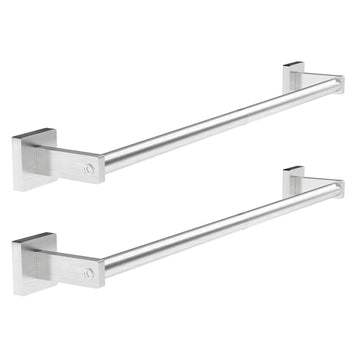 Towel Bar, 24" Wall Mounted Towel Rack, Brushed Nickel