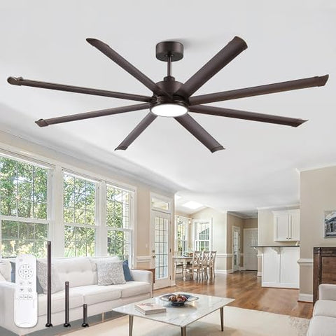 ZMISHIBO 84 Inch Oil Bronze Ceiling Fan