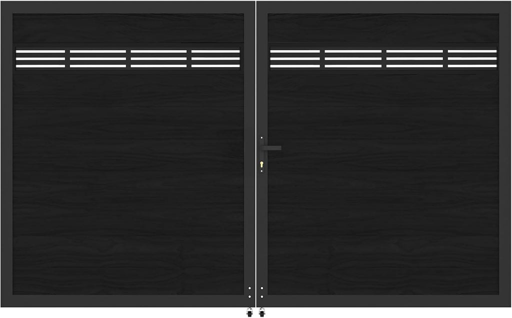 Aluminum Decorative Fence Gate Panel for 6ft(H)*5ft(W) Wood Plastic Composite Privacy Fence Gates - Carved Screen