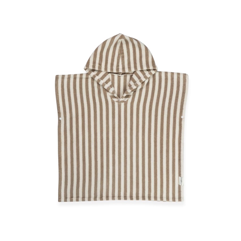 Organic Toddler Poncho Towel with Hood - Birch
