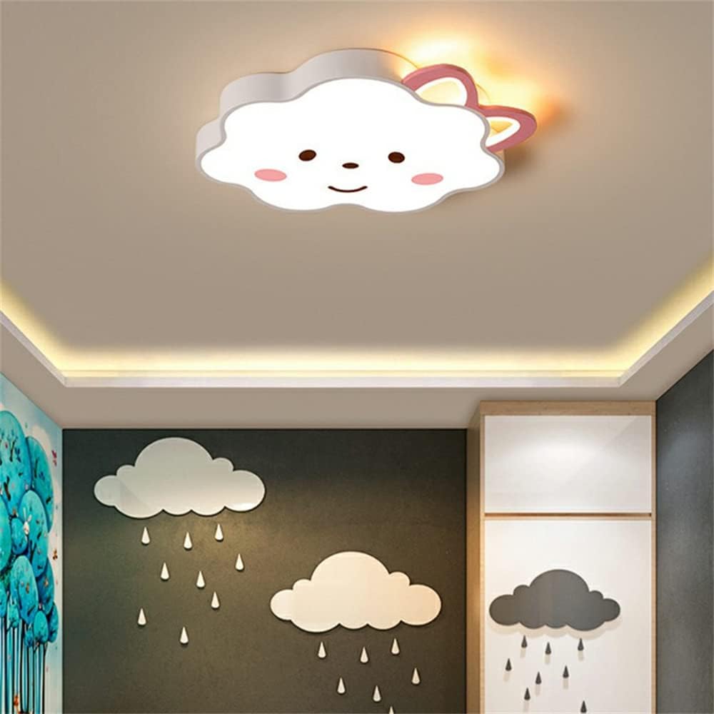 Lovely Cloud Shape LED Ceiling Light Girls Room LED Flush Mount Light Fixture Baby Room Close to Ceiling Lighting