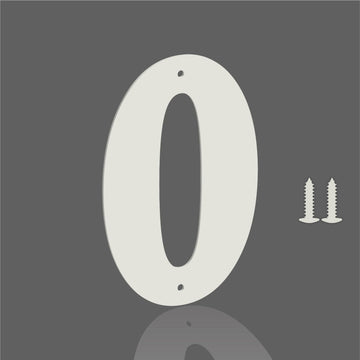 28 Inch White Metal Letters, Modern Metal House Address Letters and Numbers for Outside Signs, Outdoor Mailbox
