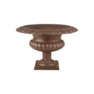 Design XH70 Cast Iron French Urn Planter, Large, Antique Brown