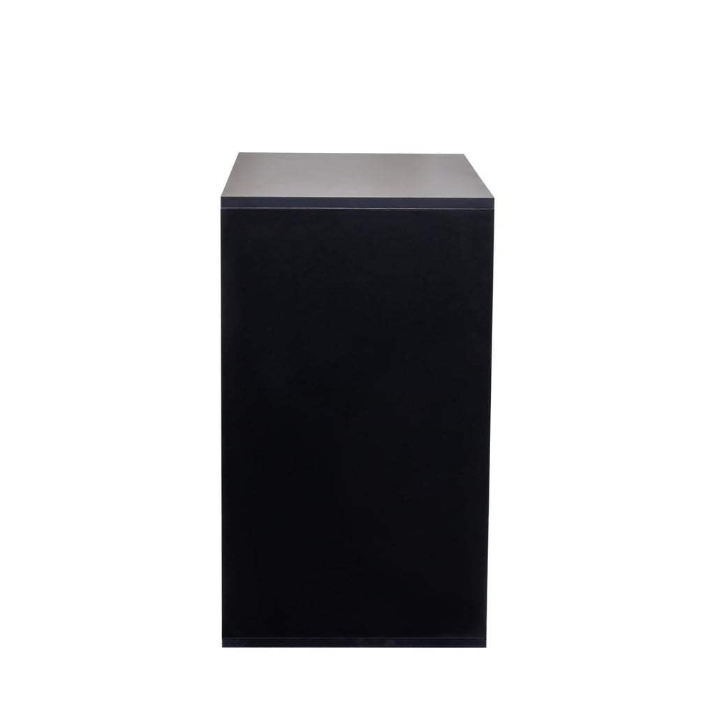 4 Layers LED Shoe Storage Box, Stackable Shoe Cabinet Case with Glass Doors and LED Lights, Wooden Display Shoes