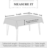 Lace Rectangular Tablecloths with Exquisite Macrame Border Clear Embroidered Kitchen Holidays Fabric
