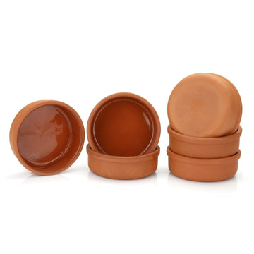 Mexican Clay Cookware Set (Set of 6)- Terracotta Cooking Pots, Bowls, Plates, and Serving Dishes - Premium Spanish