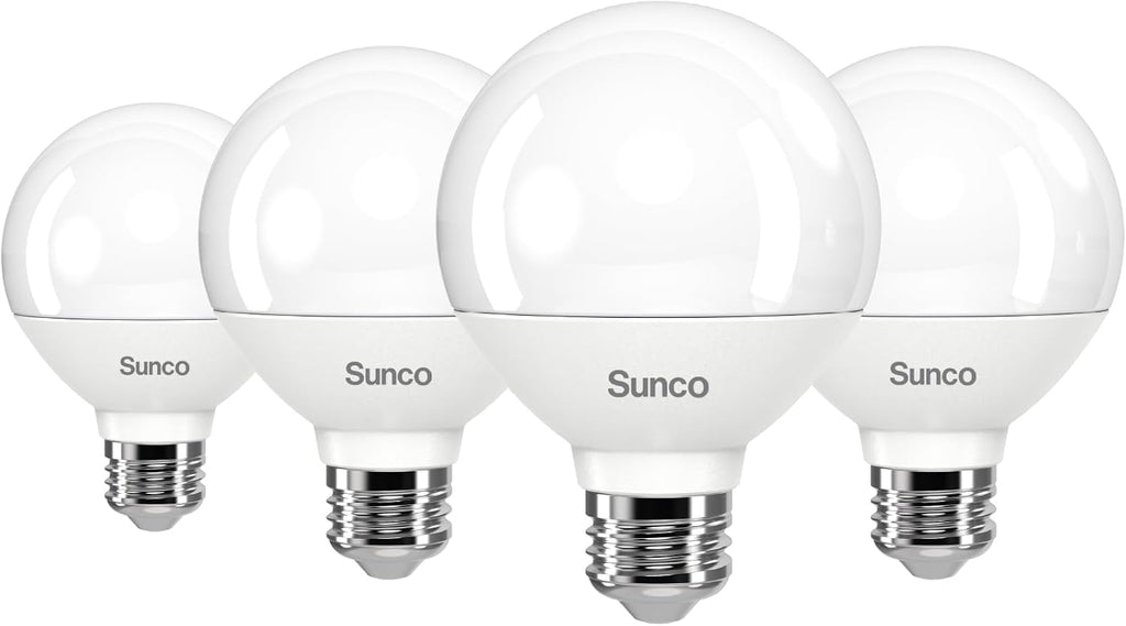 G25 LED Light Bulbs, Globe Vanity Lights for Bathroom High Output, 1000 LM, 11W (100W Equivalent), 5000K Daylight