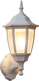Outdoor Wall Lantern, Exterior Waterproof Wall Sconce Light Fixture, White Front Porch Light Wall Mount for Garage