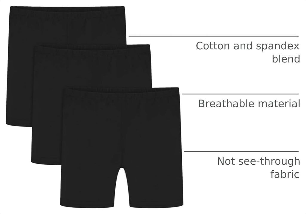 Girls Bike Shorts Kids Cartwheel Biker Shorts Under Dress Clothes