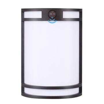 3 Color Indoor Outdoor Motion Sensor LED Wall Light, 120V 15W Wall Sconce, 3000K/4000K/5000K Selectable, Wet