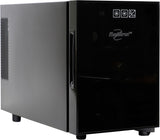 6 Bottle Wine Fridge - Freestanding Wine Cooler with Glass Door, 0.6 cu ft (16 L