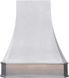 Stainless Steel Wall Mount Range Hood 4 Speed LED Lights