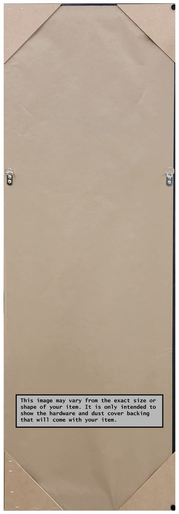 Brown Full Length Mirror for Door, 53x19 Rustic Plank Espresso Tall Wall Mirror Full Length, Mounted to Door or