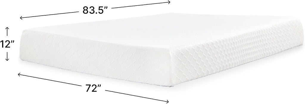 Memory Foam Mattress in a Box, California King | Stretch knit cover, High-density foam, Medium Firm comfort, Low