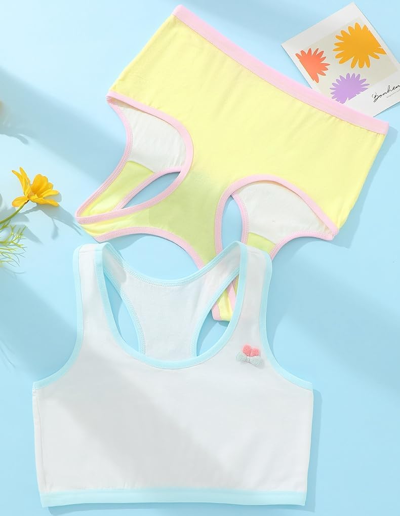 Cotton Training Bras for Girls Sports Bra for Teens