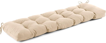 Outdoor Bench Cushion 48x18x5 Inch, Waterproof & Fade-Resistant Patio Furniture Cushions, Tufted Memory Foam