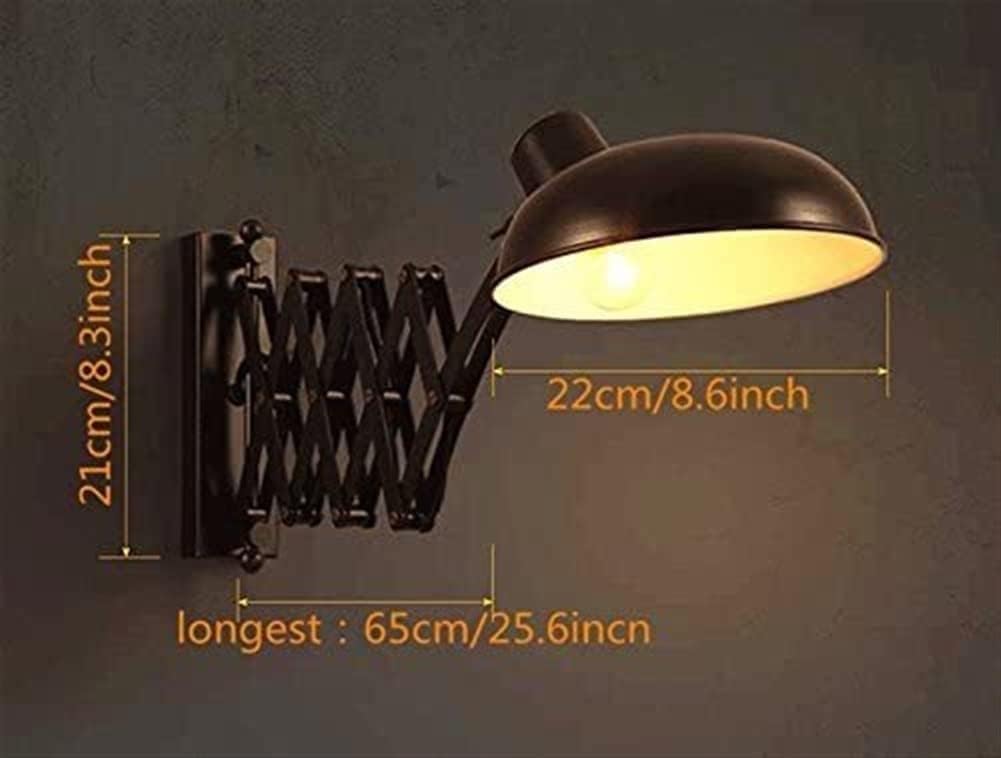 Wall Lamp Industrial Wind Retractable Wall Sconce Accordion Wall Light Restaurant Bedroom Study Bedside Lamp Wall